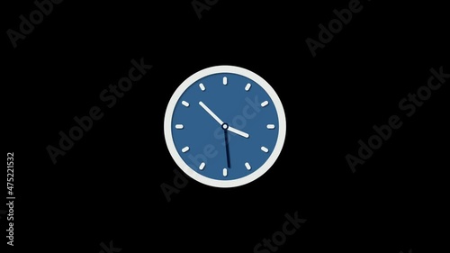 Wallpaper Mural New clock isolated animation on black bac Torontodigital.ca