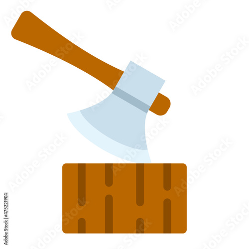 axe flat icon