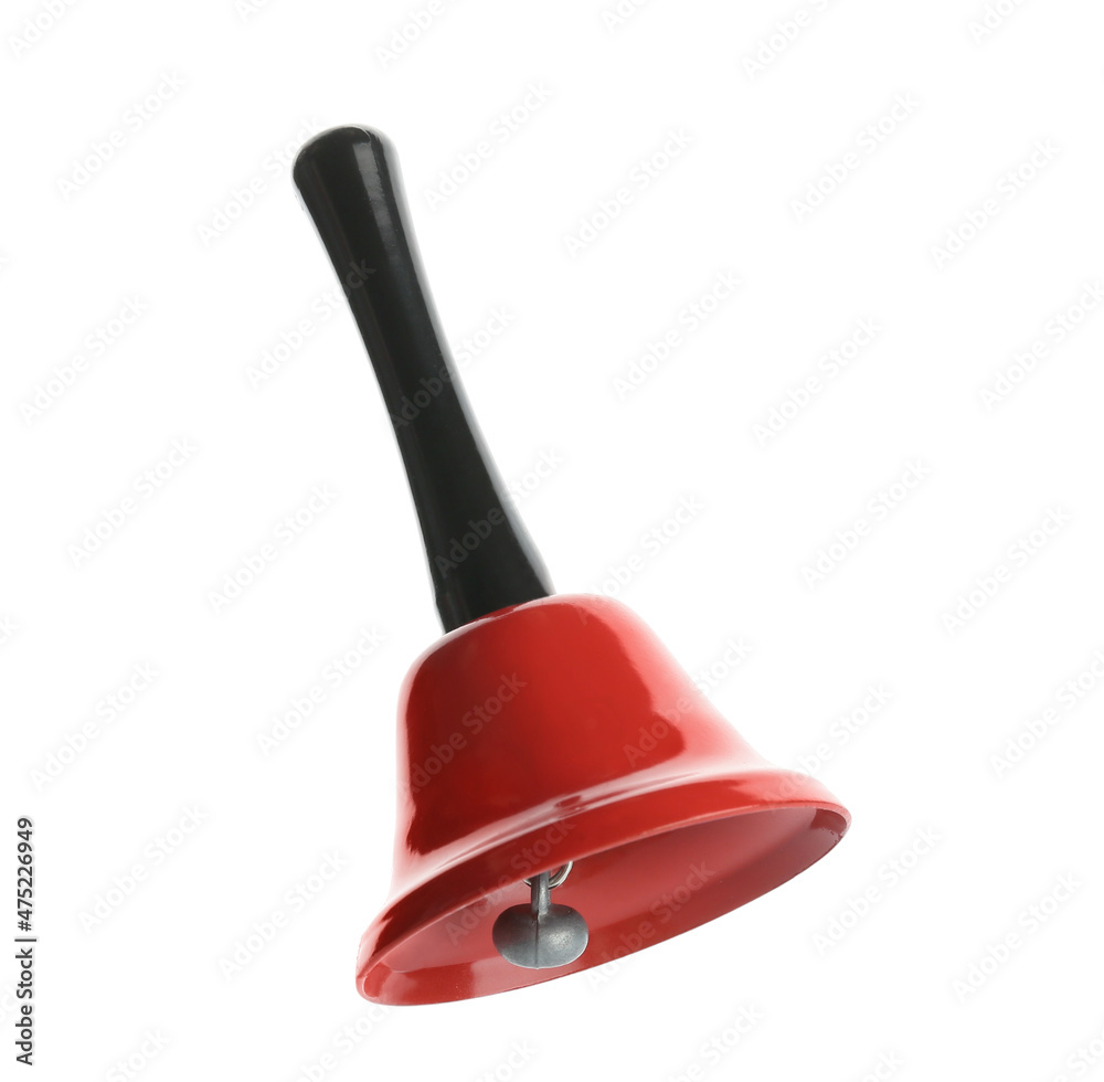 Fototapeta premium Red Christmas bell isolated on white background