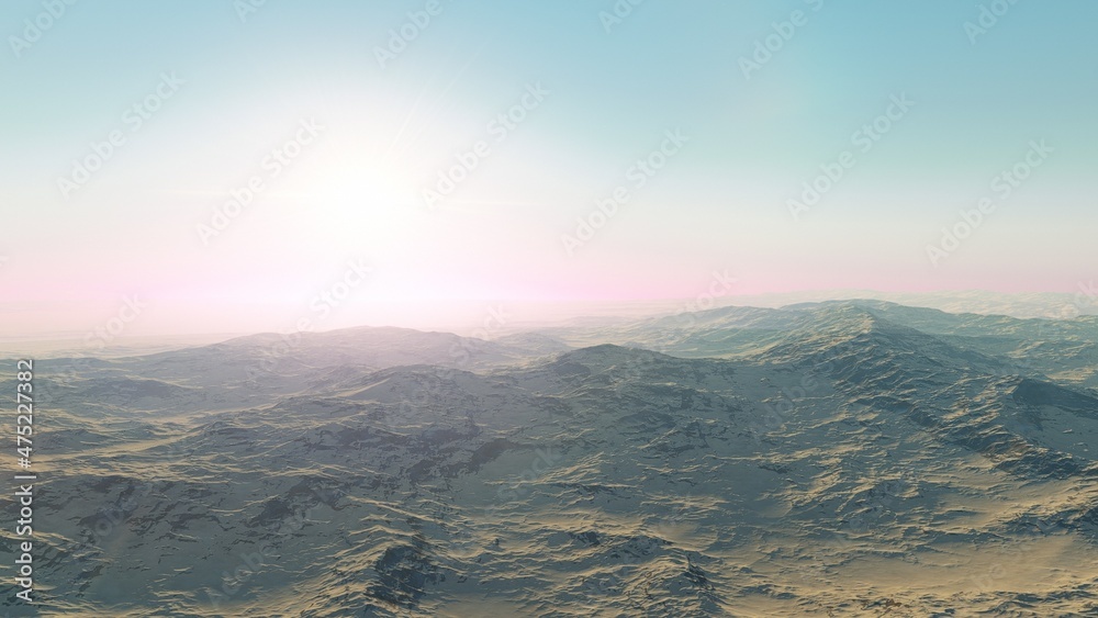 realistic surface of an alien planet, view from the surface of an exo-planet, canyons on an alien planet, stone planet, desert planet 3d render realistic surface of an alien planet, view from the surface of an exo-planet, canyons on an alien planet, stone planet, desert planet 3d render