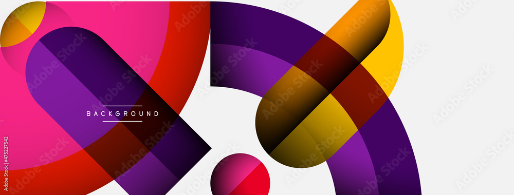 Trendy shapes, color minimal design composition, lines and shadows for wallpaper banner background or landing page Trendy shapes, color minimal design composition, lines and shadows for wallpaper banner background or landing page