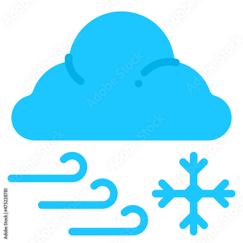 blizzard flat icon