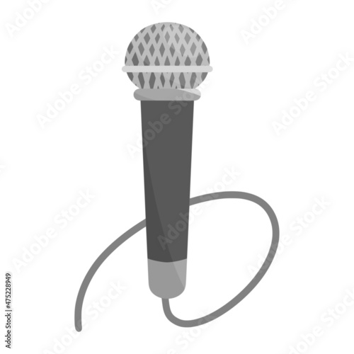 microphone for communication color illustration