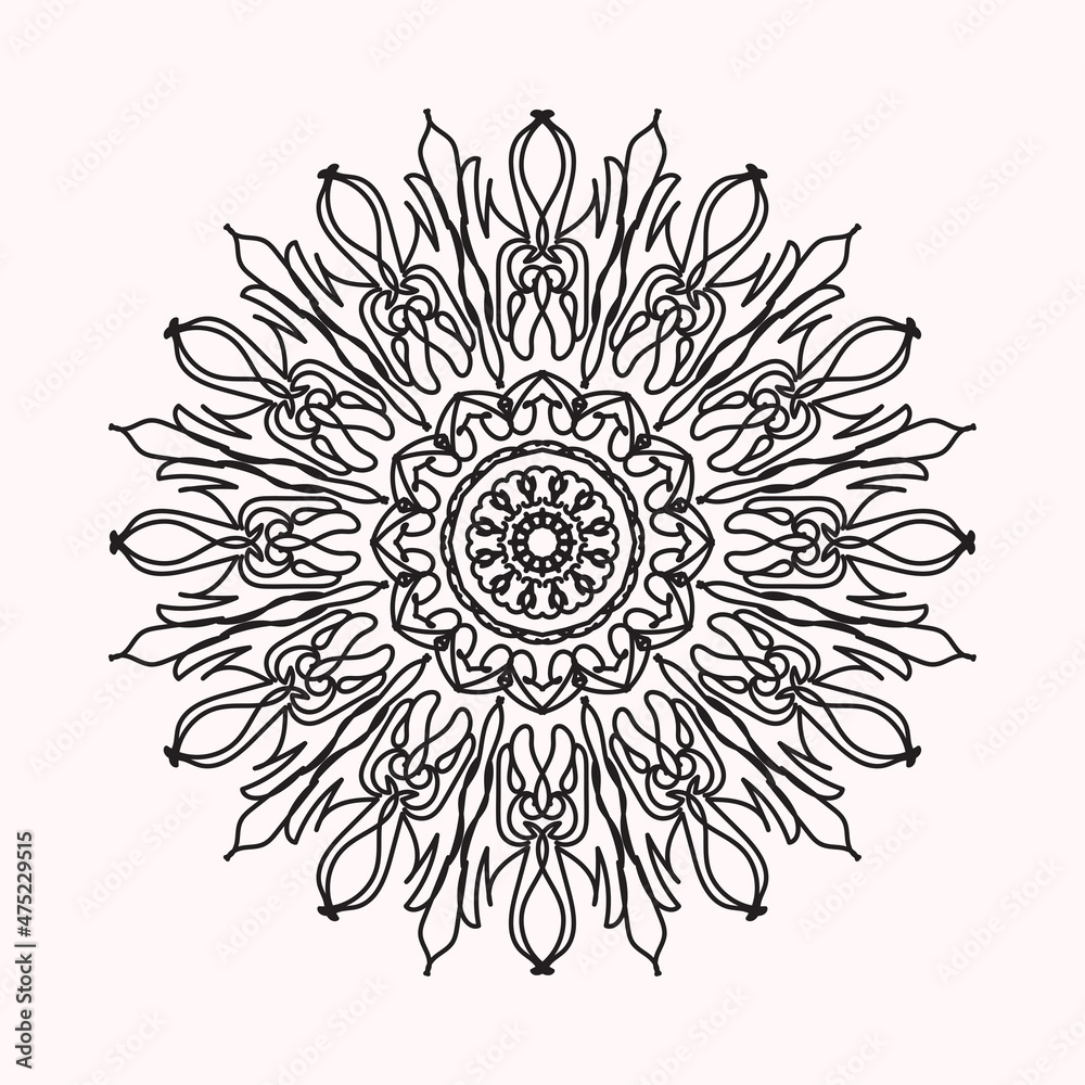 Vector round abstract circle. Mandala style. Vector round abstract circle. Mandala style.