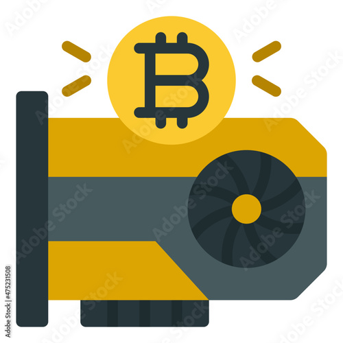 graphic card flat icon