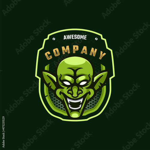 Illustration vector graphic of Goblin, good for logo design