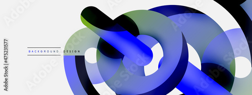 Circle abstract background. Vector illustration for wallpaper banner background card or landing page