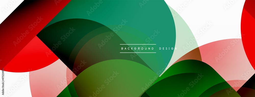 Round triangle shapes lines and circles. Geometric vector illustration for wallpaper banner background or landing page Round triangle shapes lines and circles. Geometric vector illustration for wallpaper banner background or landing page