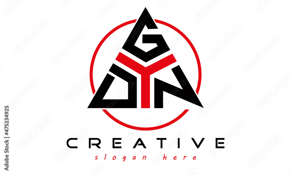 emblem badge with wings DGN letter logo design vector, business logo, icon shape logo, stylish logo template