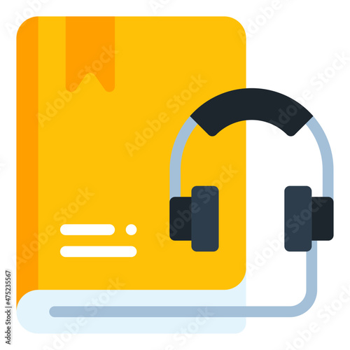 audio book flat icon