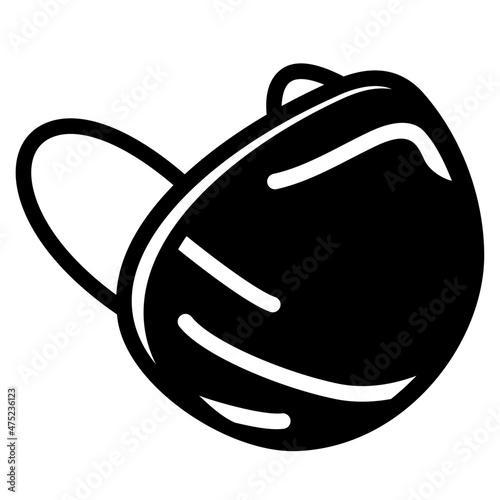 respirator mask glyph icon