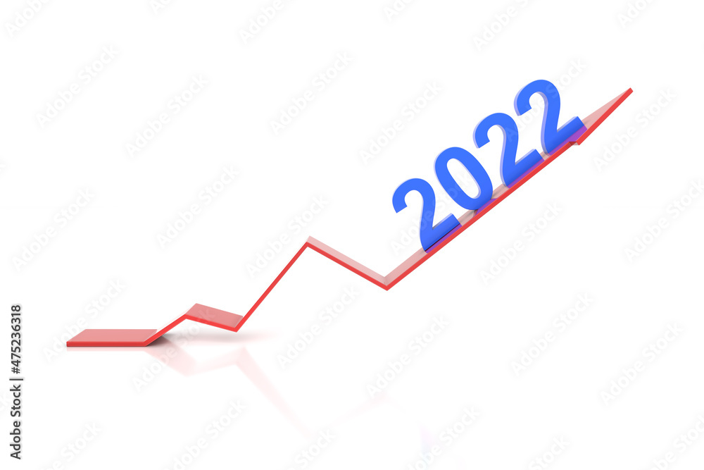 New Year 2022 Creative Design Concept - 3D Rendered Image	
