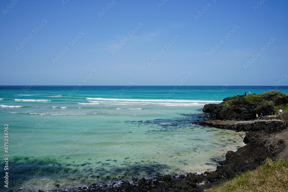 a wonderful seascape with clear shoaling beach a wonderful seascape with clear shoaling beach