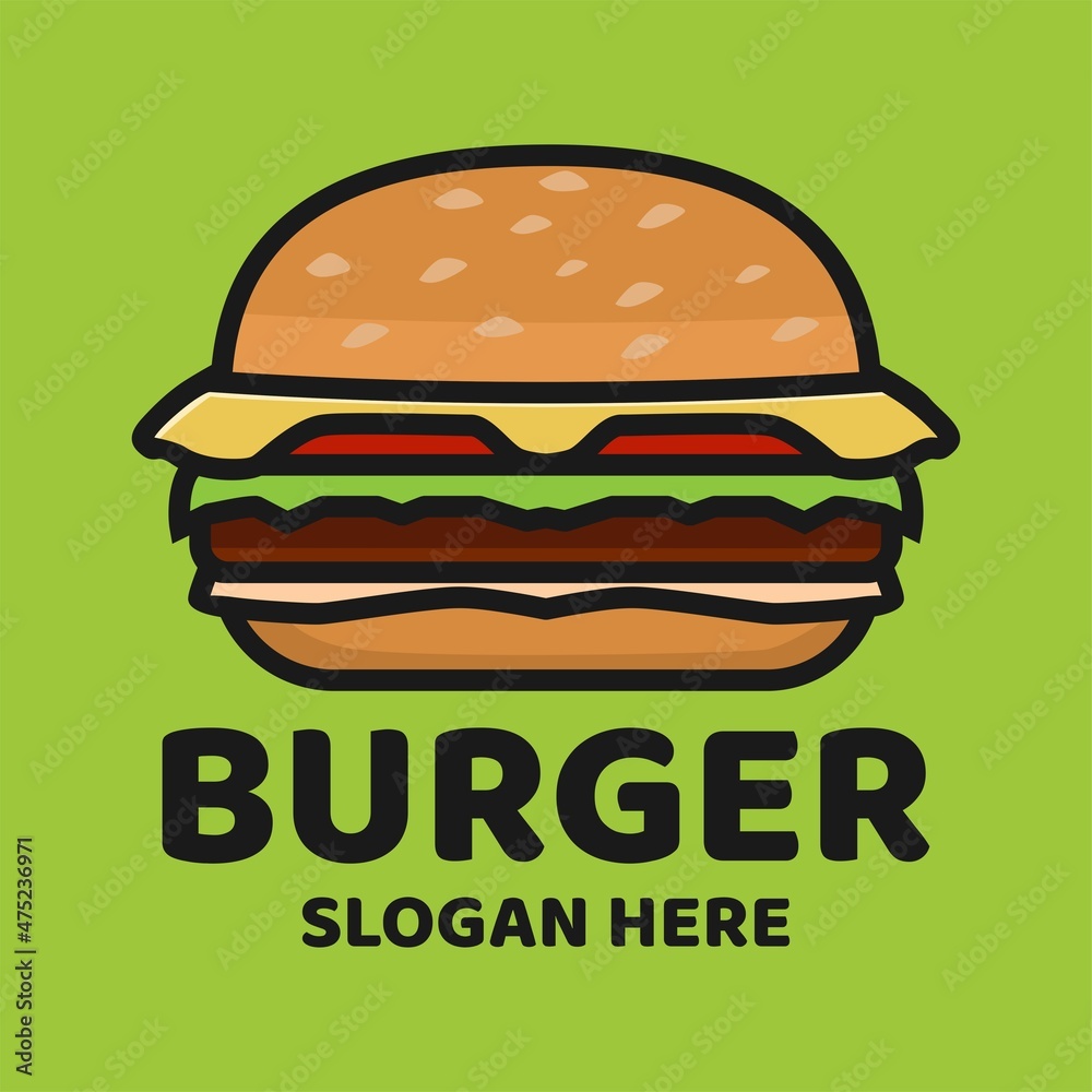 burger logo design icon vector burger logo design icon vector