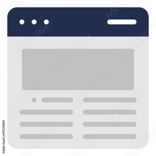 content flat icon