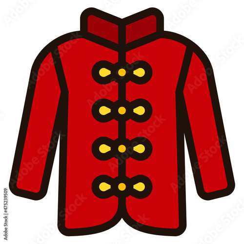 coat filled outline icon