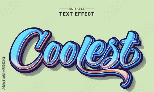 Editable text style effect - Graffiti text style theme.	Text effect. Graphic style. Lettering