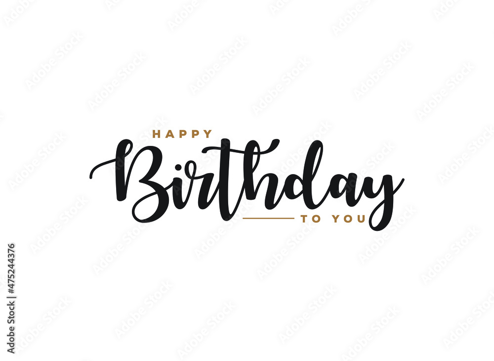 Happy Birthday. Happy birthday logo template design. Happy Birthday. Happy birthday logo template design.