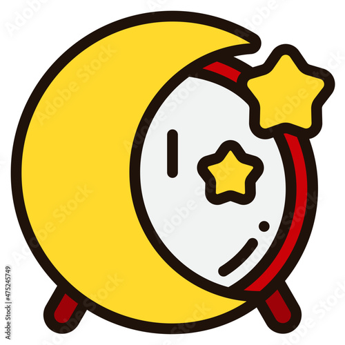 midnight filled outline icon