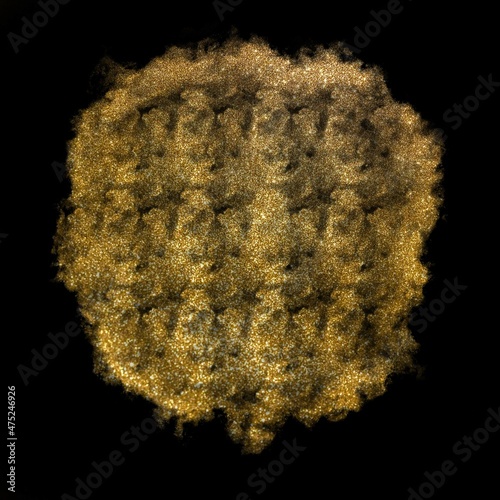 Beautiful elegant golden dusty stain for a beautiful designs