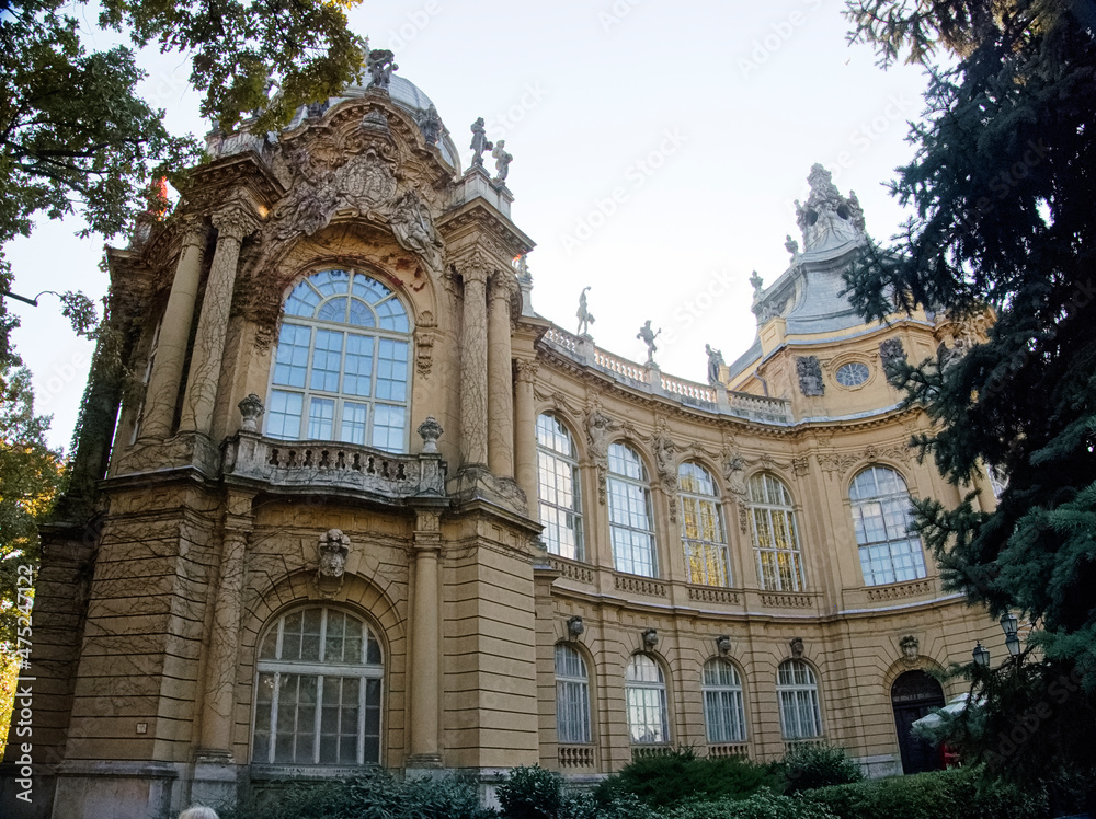 Hungary Budapest Vajdahunyad Castle Museum and Library