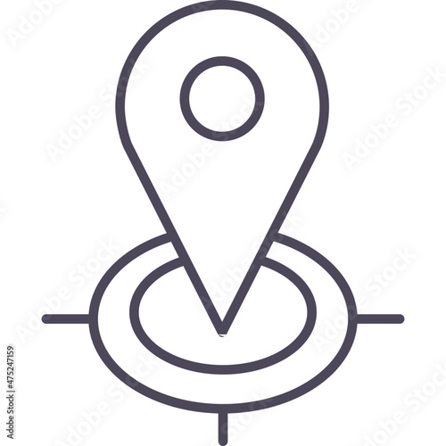 location pin