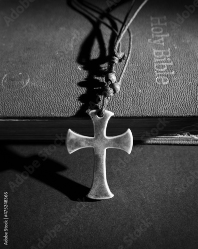 Holy Religion bible and Cross