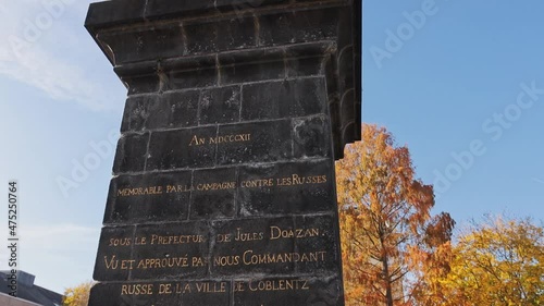 Exterior facade of Kastorbrunnen Monument, Koblenz, Germany photo