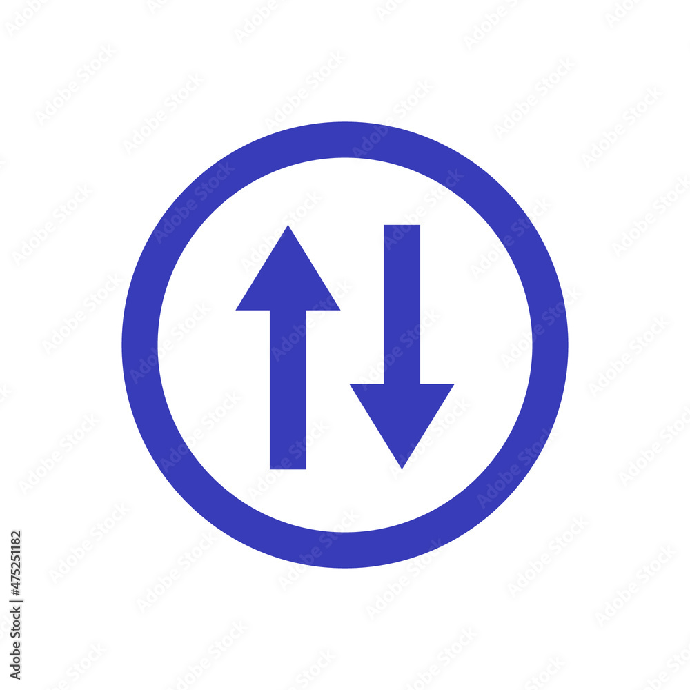Road sign very peri two-way traffic vector icons Road sign very peri two-way traffic vector icons