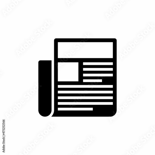 News and Events icon in vector. Logotype