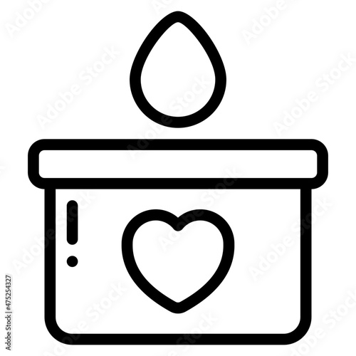 blood donation outline icon