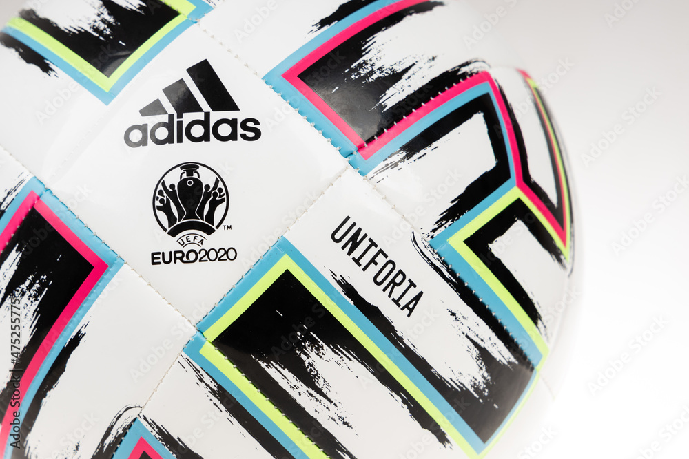 Varna, Bulgaria - November 29, 2019: Adidas UNIFORIA official football of  the UEFA Euro 2020 competition Stock Photo | Adobe Stock