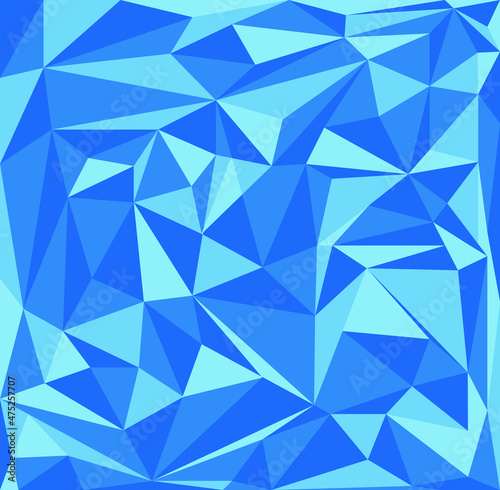 Abstract blue triangle geometric shapes background vector illustration
