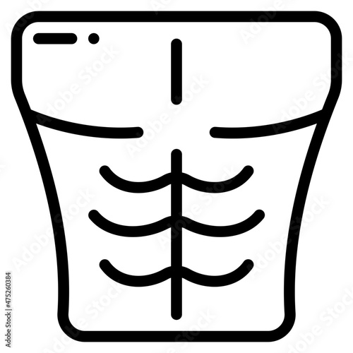 six pack outline icon