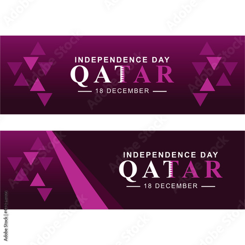 Fotografie, Obraz Qatar independence day celebration banner with qatar flag on red heart gradient