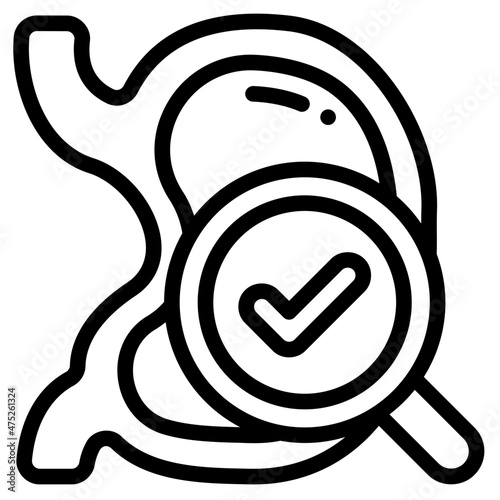 stomach outline icon