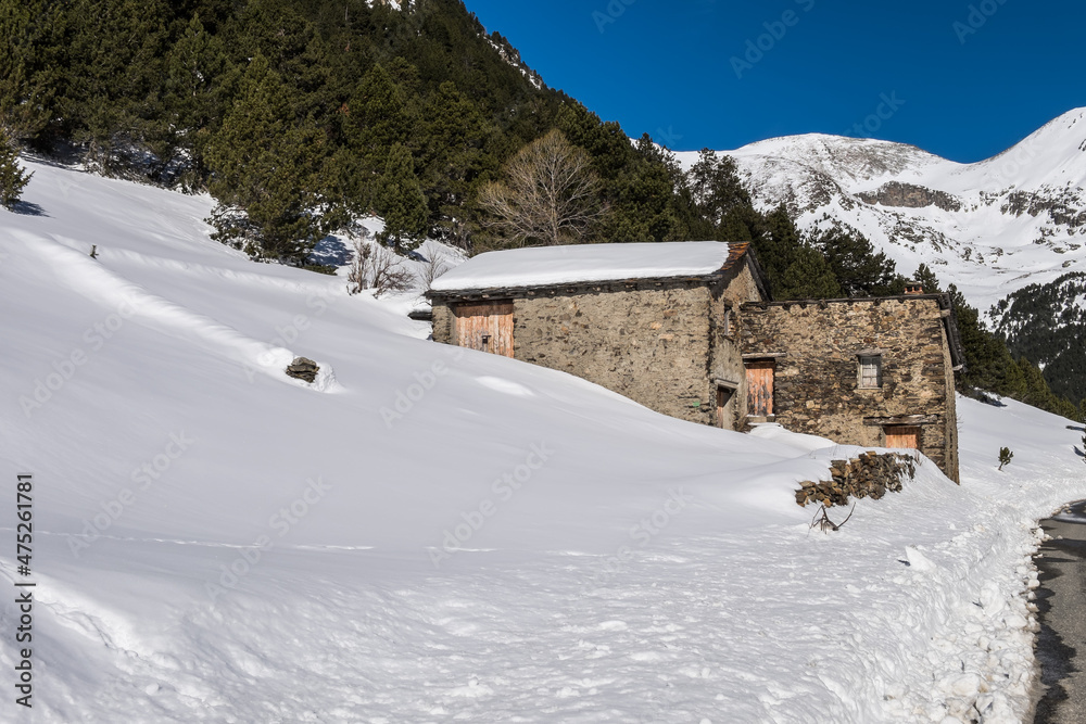 Landscapes of Andorra one of the snowiest places in the Pyrenees