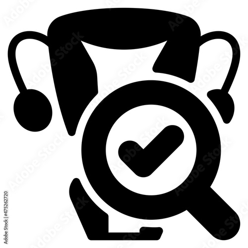 uterus glyph icon