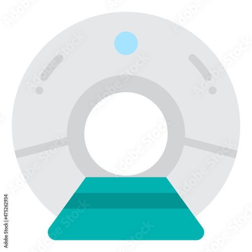 ct scan flat icon