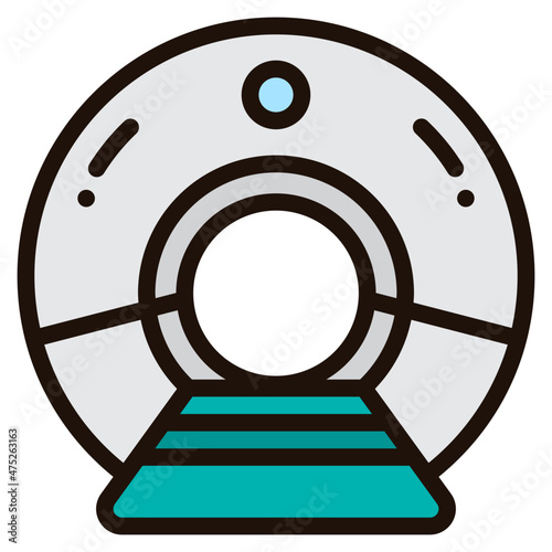 ct scan filled outline icon