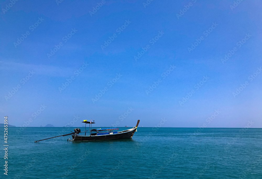 Krabi - Thailand -  fishing boat in the sea