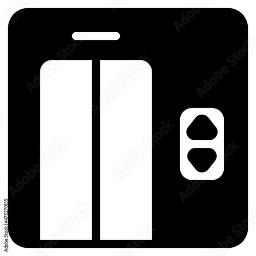 elevator glyph icon