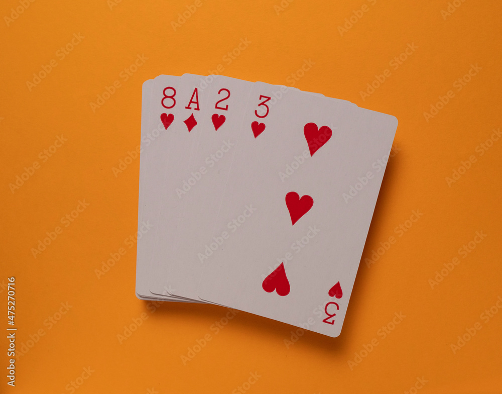 Set of a playing cards Set of a playing cards