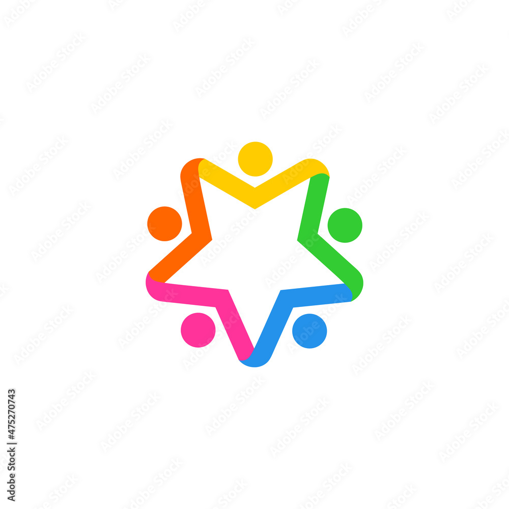 abstract people logo vector template abstract people logo vector template