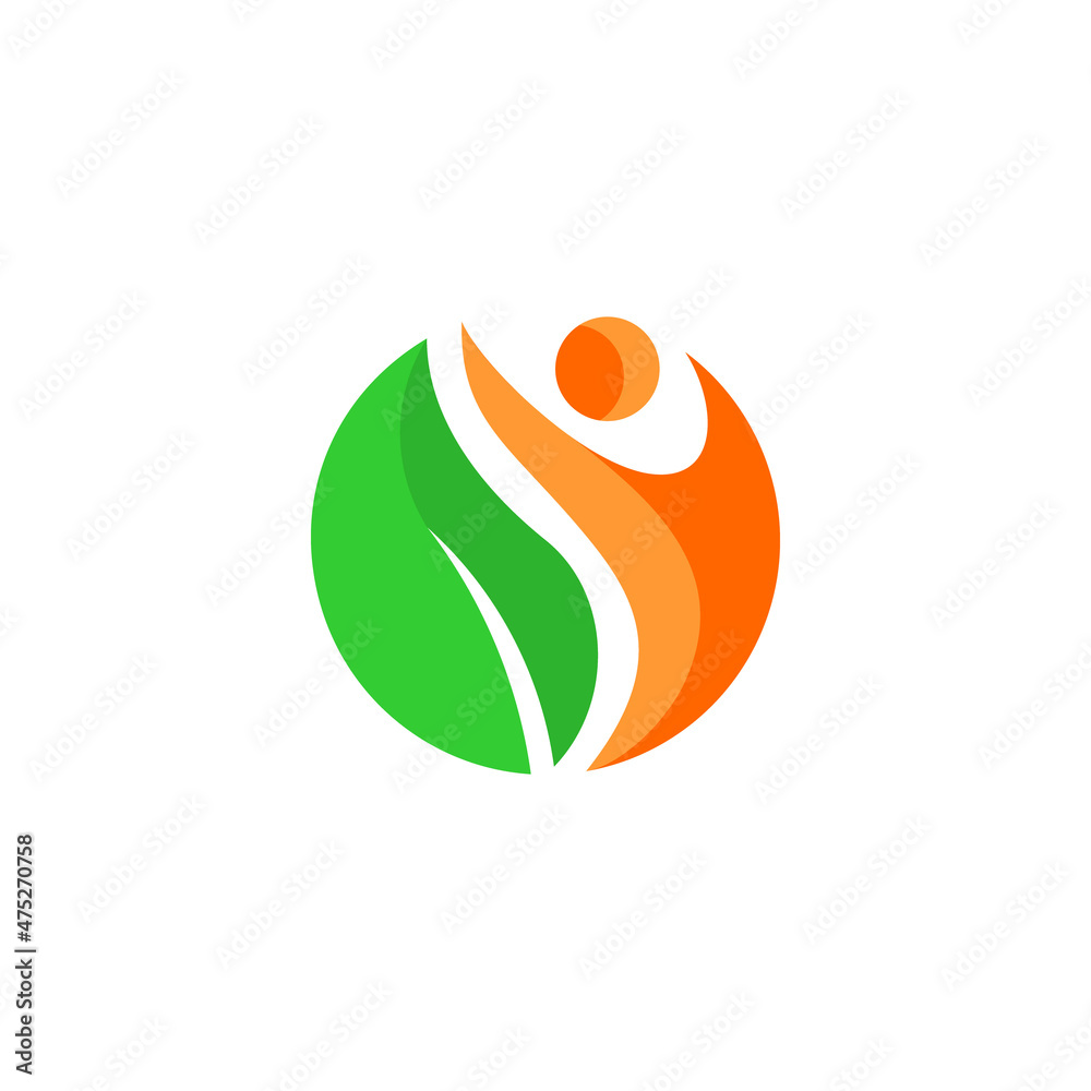Fototapeta premium abstract people logo vector template