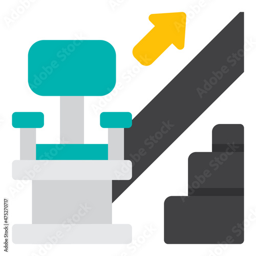 stair flat icon