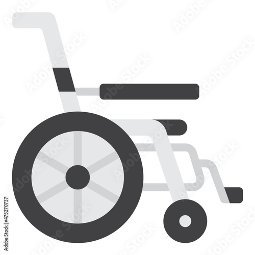 wheelchair flat icon