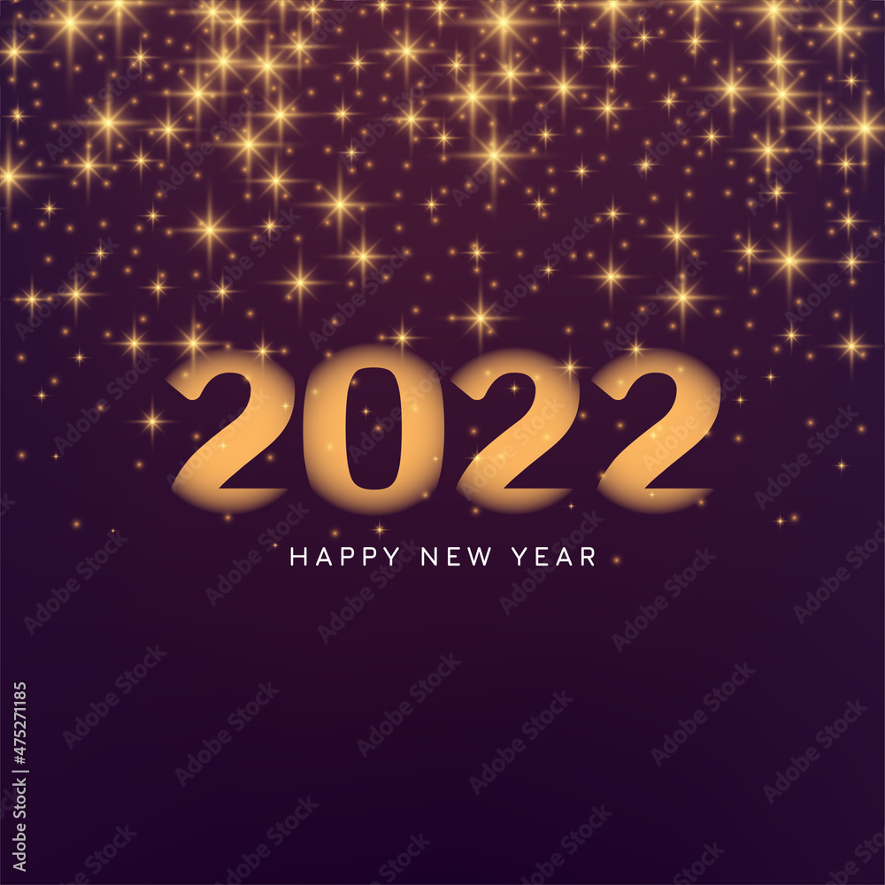 Abstract Happy new year 2022 modern calendar background