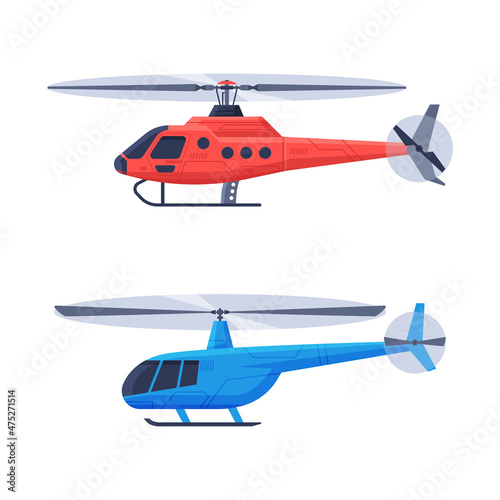 Tela Helicopter as Rotorcraft with Horizontally-spinning Rotor Hovering in the Sky Ve
