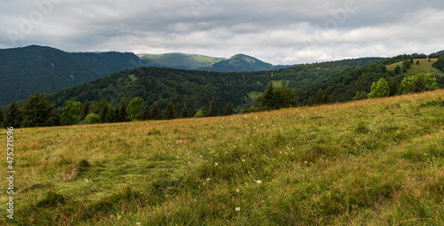 Velka Fatra mountains from hiking trail between Vysna Revica and Sedlo Ploskej in  Slovakia photo